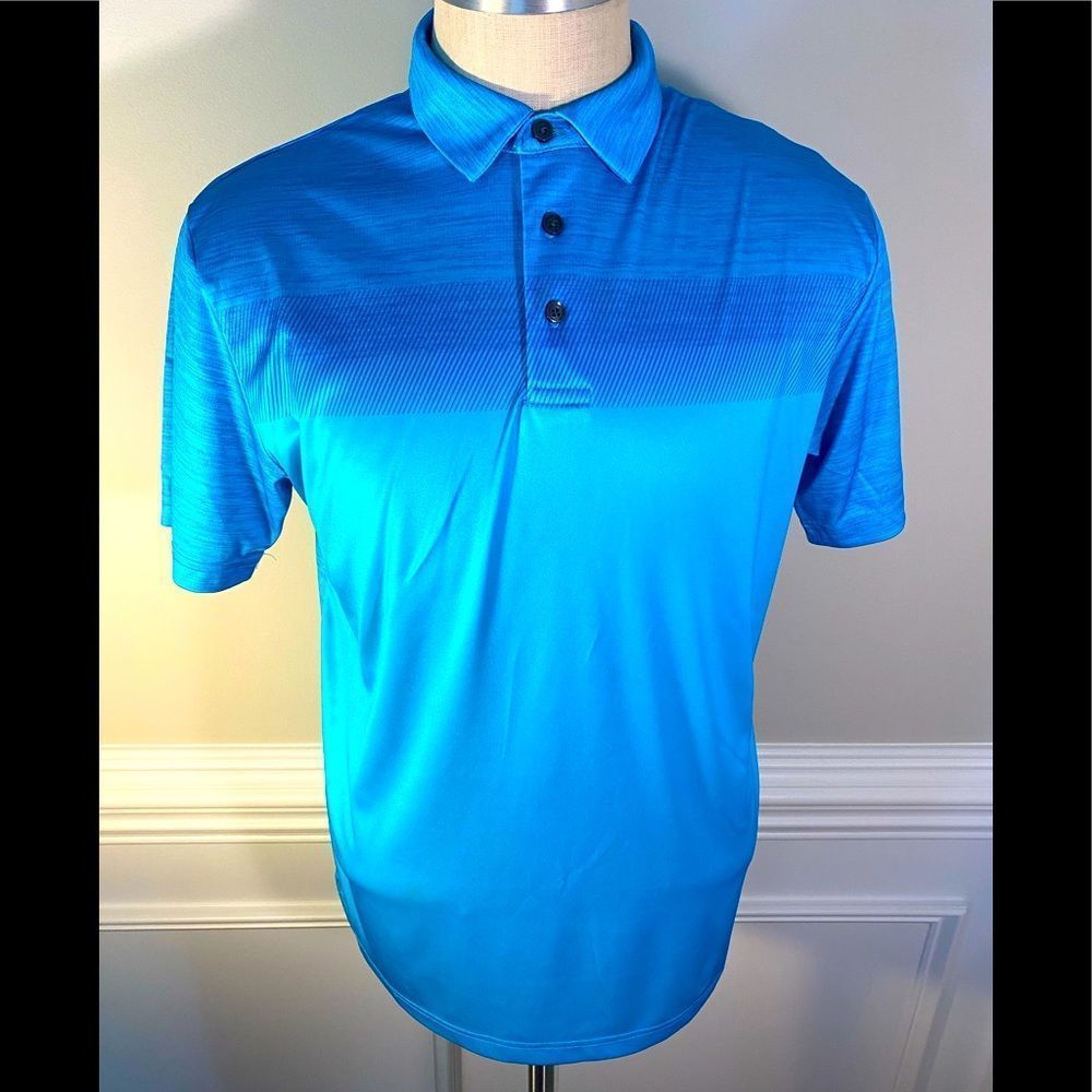 Jack Nicholson men stay dye MEDIUM BLUE GOLF SHIRT